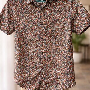Denim & Flower by Ricky Singh Floral Button-Down Shirt – Men’s Size M